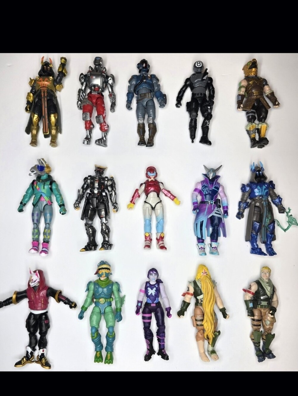 Huge Fortnite Action Figures Lot of 15 Articulated Mixed Skins Toy Figures